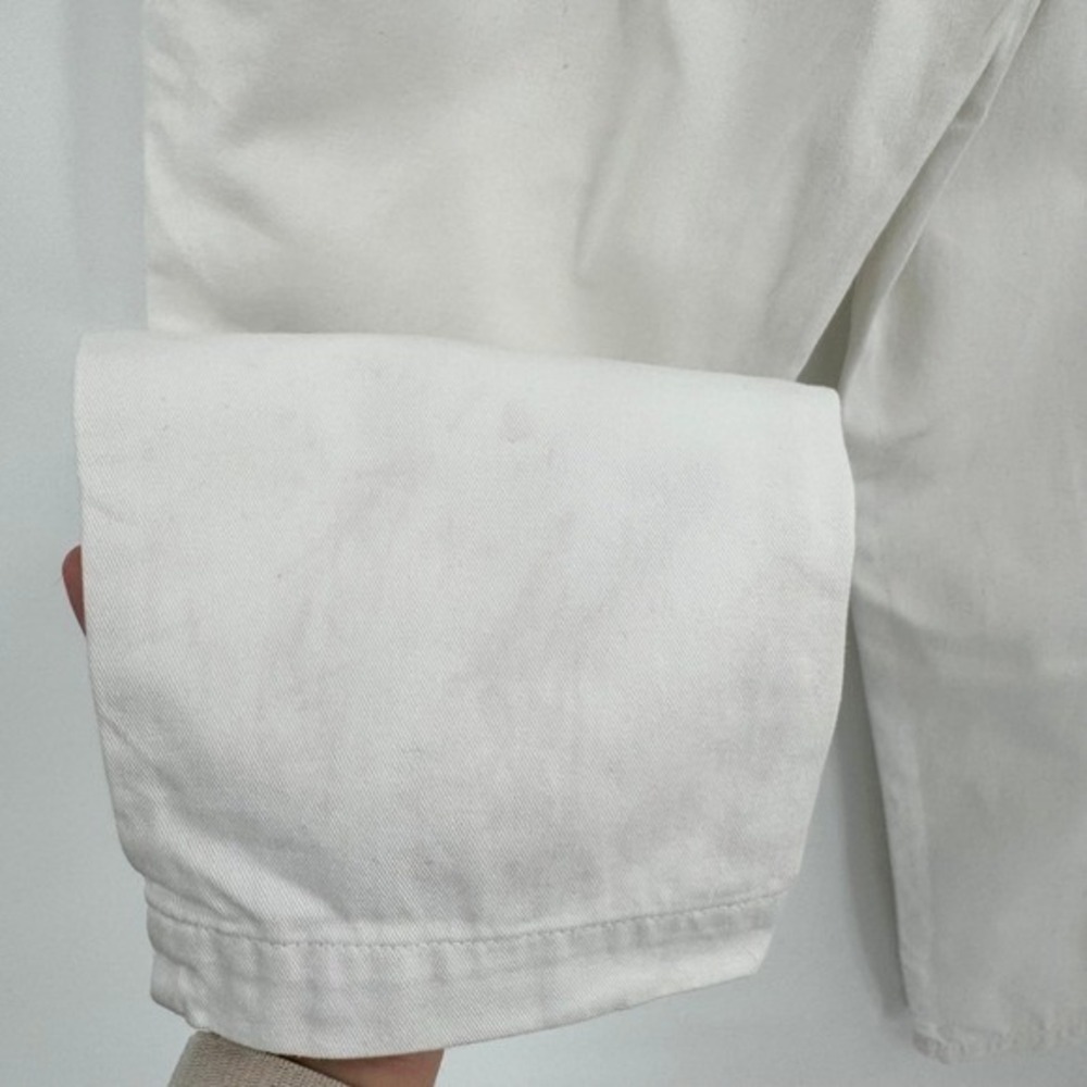 Dockers Vtg High-Waisted Tapered Women's White Trousers Sz 6 - Picture 12 of 16